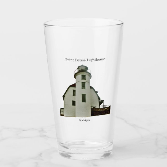 Point Betsie Leuchtturmglas Glas (Vorderseite)