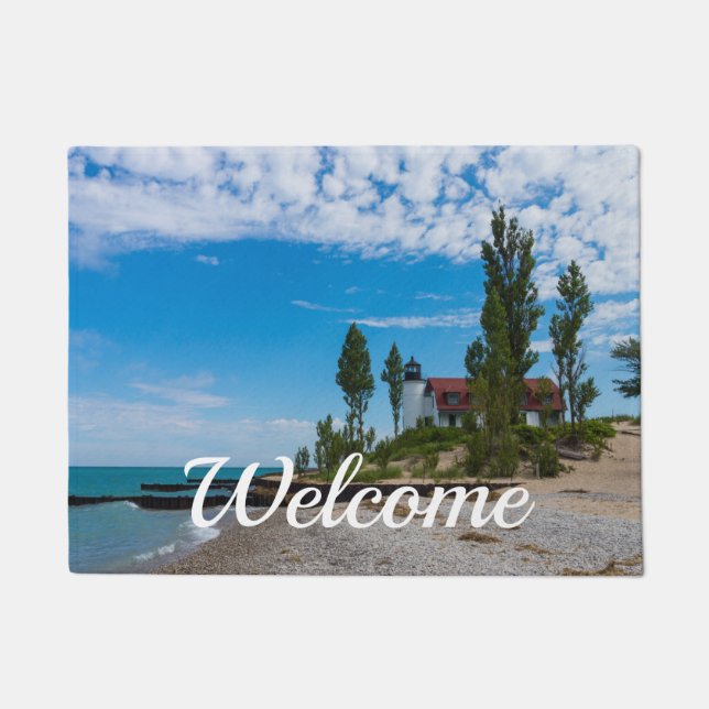 Point Betsie Licht Willkommensmatte Fußmatte (Vorderseite)