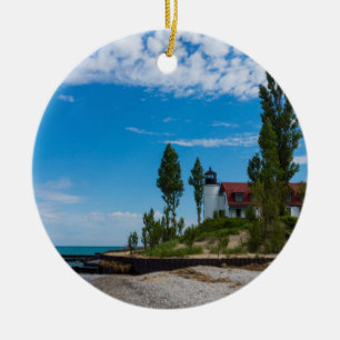 Point Betsie Light Keramikornament