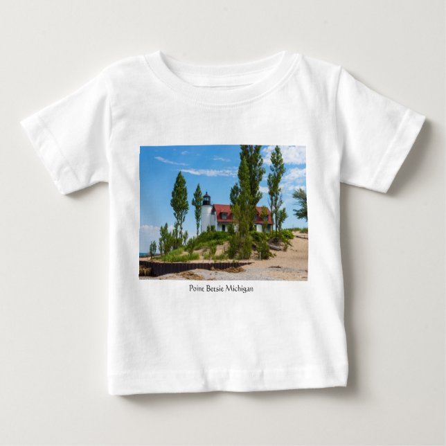 Point Betsie Lighthouse Baby T-shirt (Vorderseite)