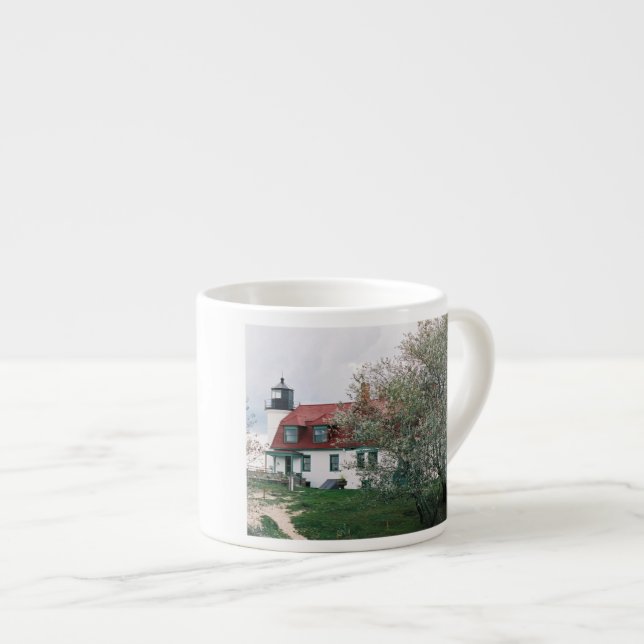 Point Betsie Lighthouse Espresso Tasse (Vorderseite Rechts)