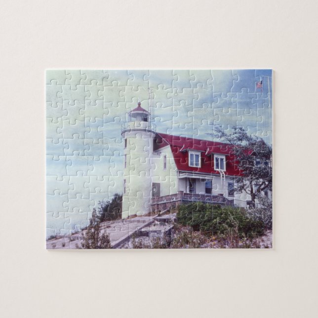 Point Betsie Lighthouse Fotografisches Puzzle (Horizontal)