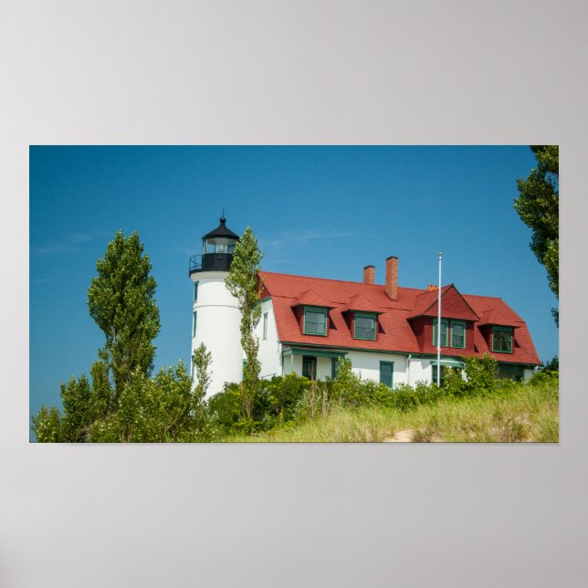 Point Betsie Lighthouse, Frankfort, Michigan Poster (Vorne)