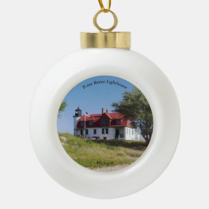 Point Betsie Lighthouse-Ornament Keramik Kugel-Ornament