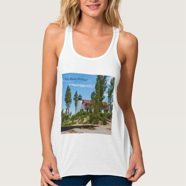 Point Betsie Lighthouse Tank Top (Vorderseite)