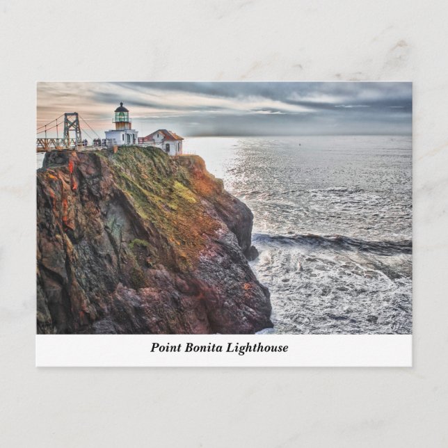 Point Bonita Lighthouse Postcard Postkarte (Vorderseite)