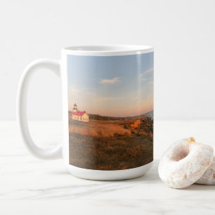 Point Cabrillo Lighthouse Sunset Mendocino Foto Kaffeetasse