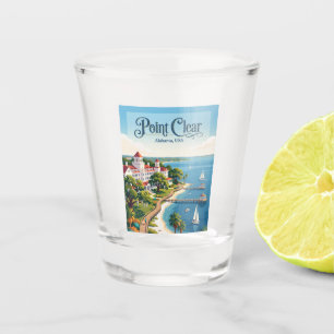 Point Clear Alabama Schnapsglas