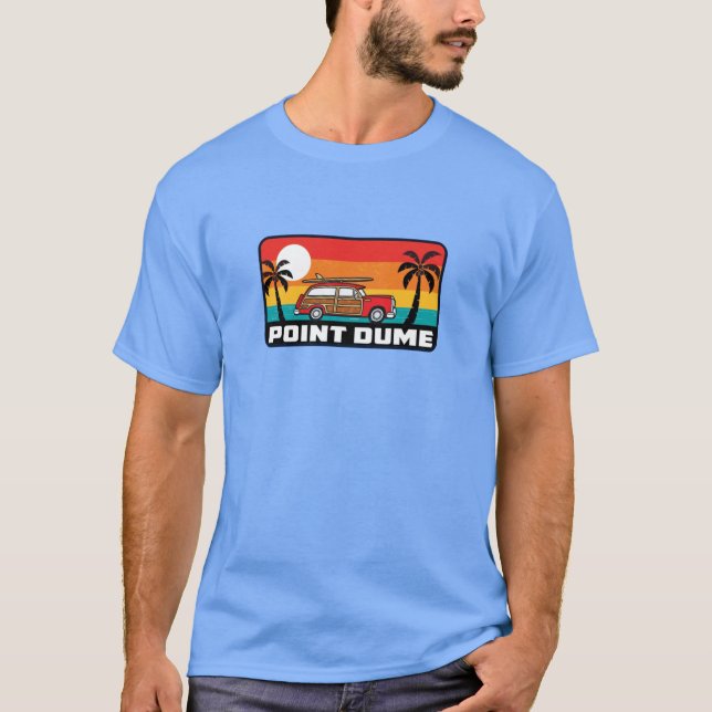 Point Dume California Surfing Woodie Surf Surfer S T-Shirt (Vorderseite)