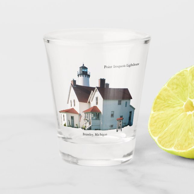 Point Iroquois Leuchtturmglas Schnapsglas (Vorderseite)