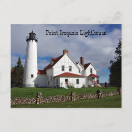 Point Iroquois Lighthouse Post Card Postkarte