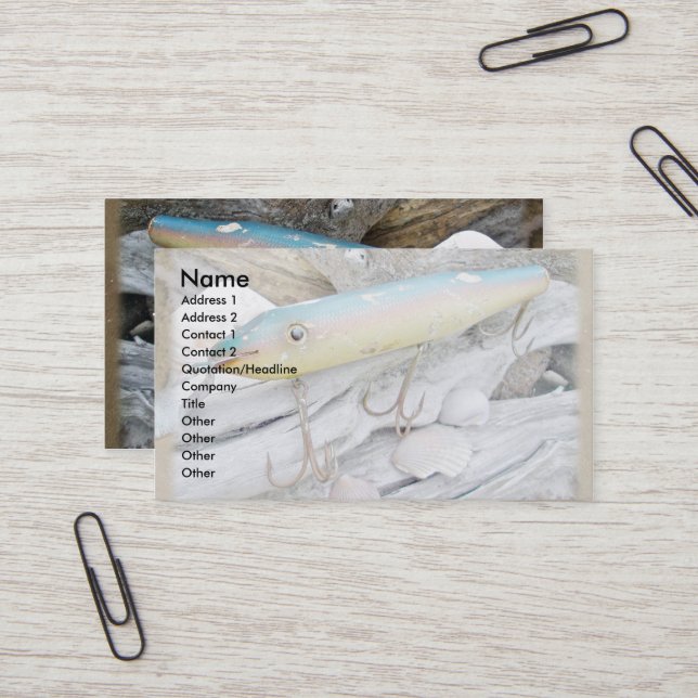 Point Jude Cape Codder Fishing Lure Business Card Visitenkarte (Vorderseite/Rückseite Beispiel)