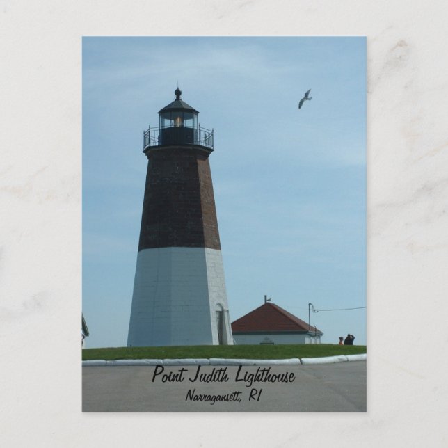 Point Judith Lighthouse Postcard Postkarte (Vorderseite)