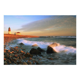 Point Judith Lighthouse Seascape Foto drucken