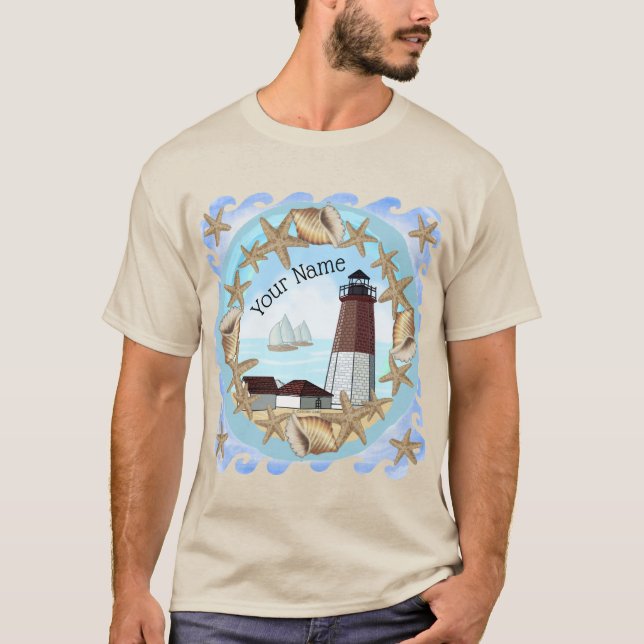 Point Judith Lighthouse T - Shirt (Vorderseite)