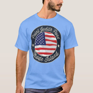 Point Judith Pond - Patriotische Rhode Island Souv T-Shirt