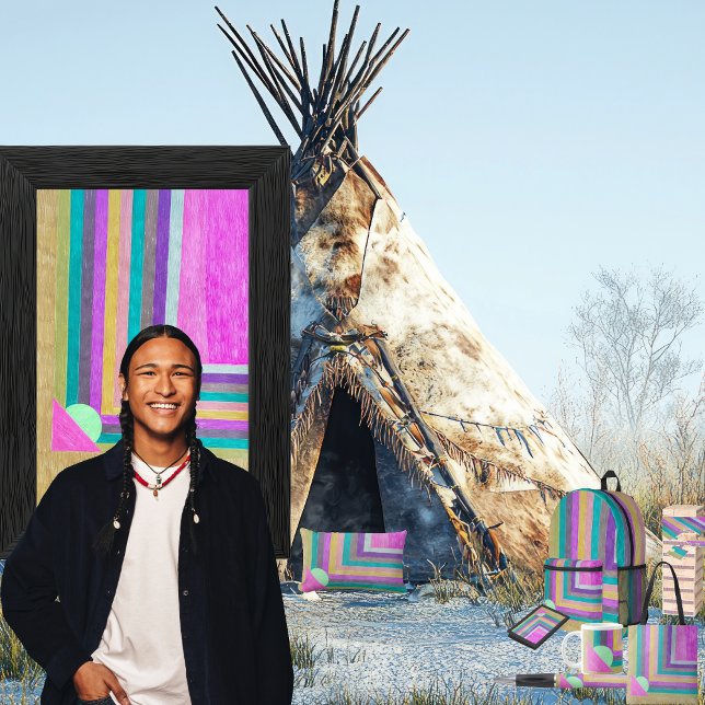 "Point" Lendenkissen (Get the full “Point” collection at: https://bit.ly/SmartArtIIZazzle. )