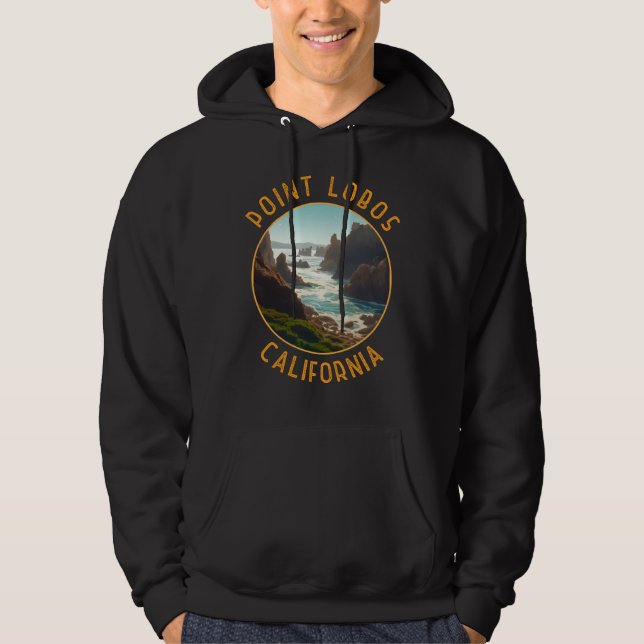Point Lobos California Störkreis Hoodie (Vorderseite)