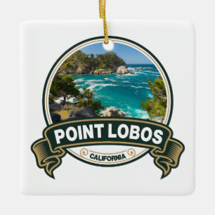 Point Lobos California Travel Abzeichen Keramikornament