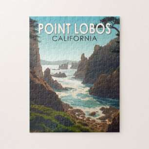 Point Lobos California Vintage Puzzle