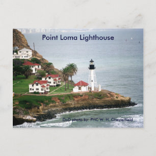 Point Loma Lighthouse / San Diego, Kalifornien Postkarte