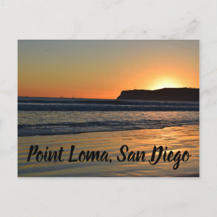 Point Loma, San Diego Feiertagspostkarte