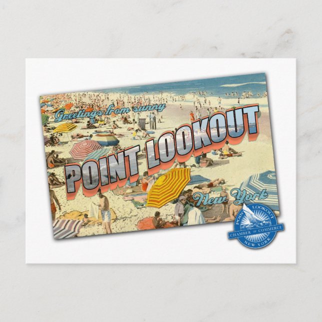 Point-Lookout-Handelskammer Vintag Postcard Postkarte (Vorderseite)
