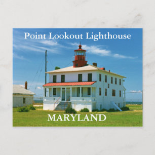 Point Lookout Lighthouse, Maryland Postcard Postkarte