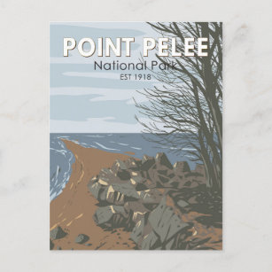 Point Pelee Nationalpark Reisen Vintag Postkarte