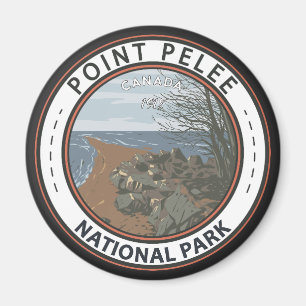 Point Pelee Nationalpark Reisen Vintages Abzeichen Magnet
