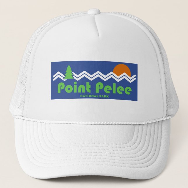 Point Pelee Nationalpark Retro Truckerkappe (Vorderseite)