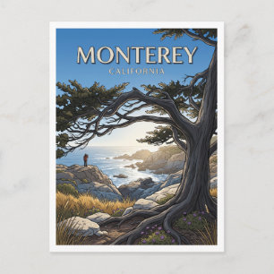 Point Pinos Leuchtturm Küste Monterey Kalifornien Postkarte