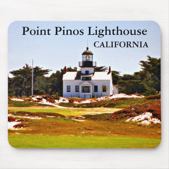 Point Pinos Lighthouse, California Mousepad (Vorne)