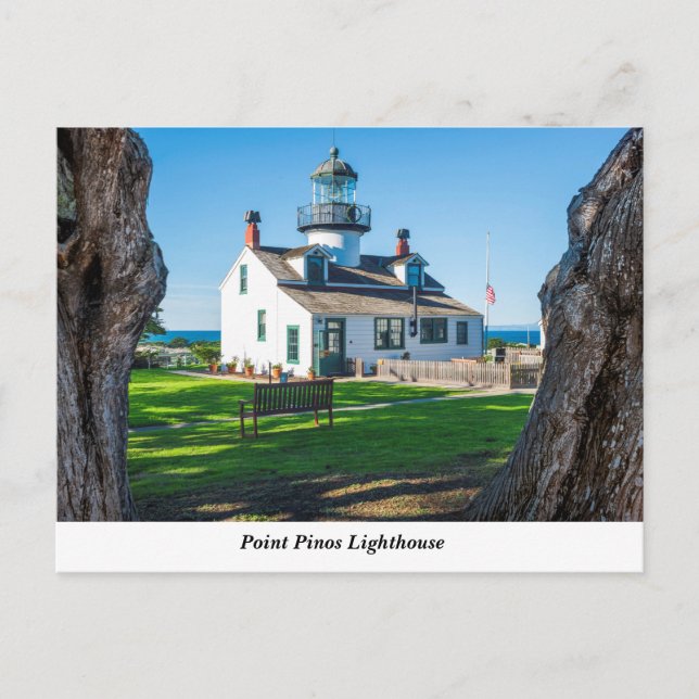 Point Pinos Lighthouse Postkarte (Vorderseite)