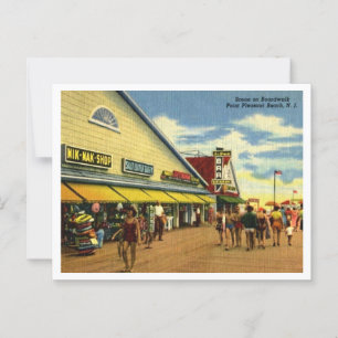 Point Pleasant Beach Boardwalk 1940er Jahre Postkarte