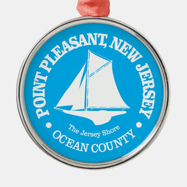 Point Pleasant NJ (sloop) Ornament Aus Metall (Vorne)