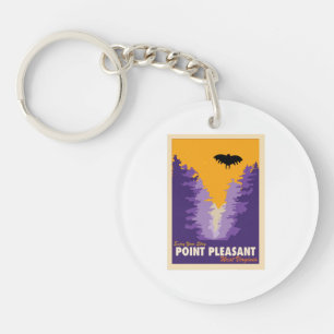 Point Pleasant Tourismus Postkarte Klassiker Schlüsselanhänger