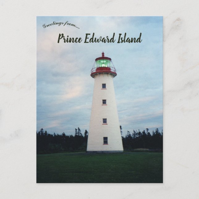 Point Prim Lighthouse PEI Canada Postkarte (Vorderseite)