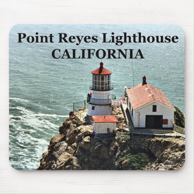 Point Reyes Lighthouse, California Mousepad (Vorne)