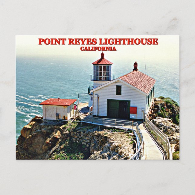 Point Reyes Lighthouse, California Postcard Postkarte (Vorderseite)