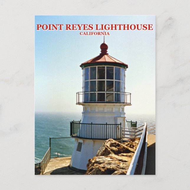 Point Reyes Lighthouse, California Postcard Postkarte (Vorderseite)
