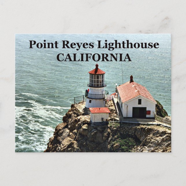Point Reyes Lighthouse, California Postcard Postkarte (Vorderseite)