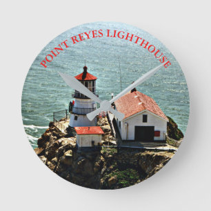 Point Reyes Lighthouse, California Wall Clock Runde Wanduhr