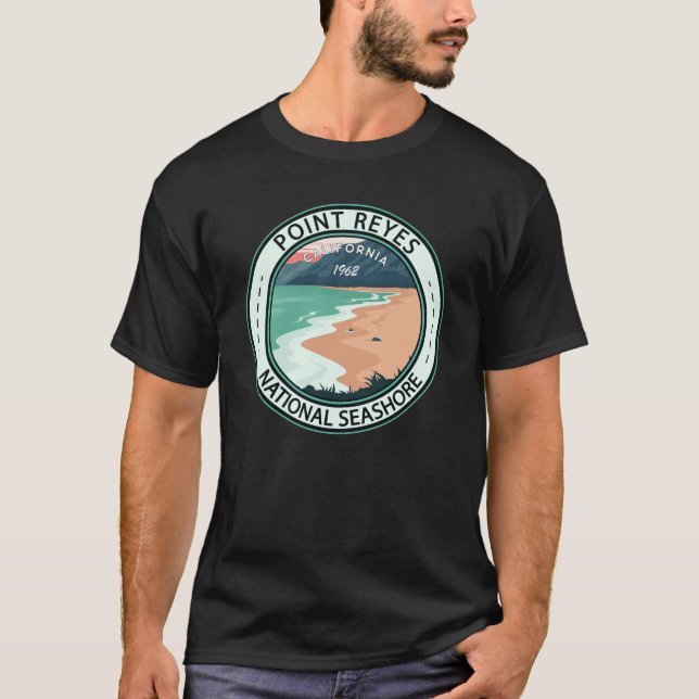 Point Reyes National Seashore California Abzeichen T-Shirt (Vorderseite)