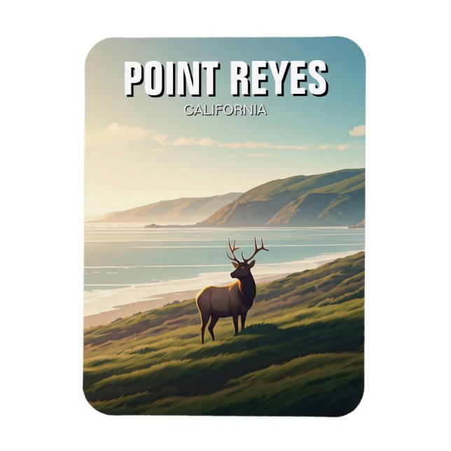 Point Reyes National Seashore Elch Magnet (Vertikal)