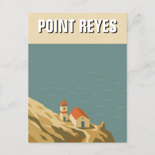 Point Reyes National Seashore Reise Vintage Postkarte