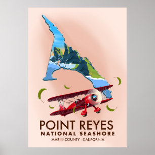 Point Reyes National Seashore-Reiseposter. Poster