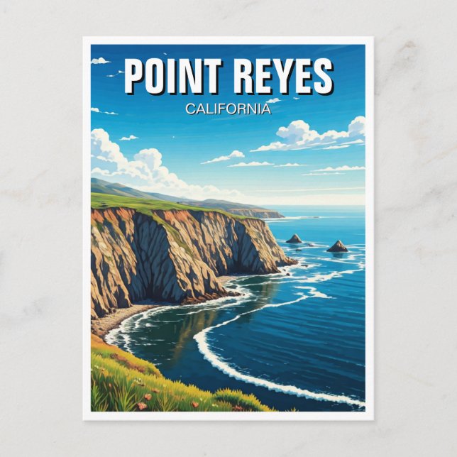 Point Reyes National Seashore Travel Postkarte (Vorderseite)
