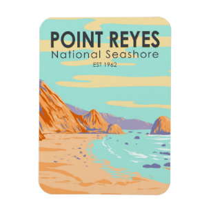 Point Reyes National Seashore Vintag Magnet
