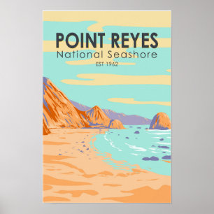 Point Reyes National Seashore Vintag Poster